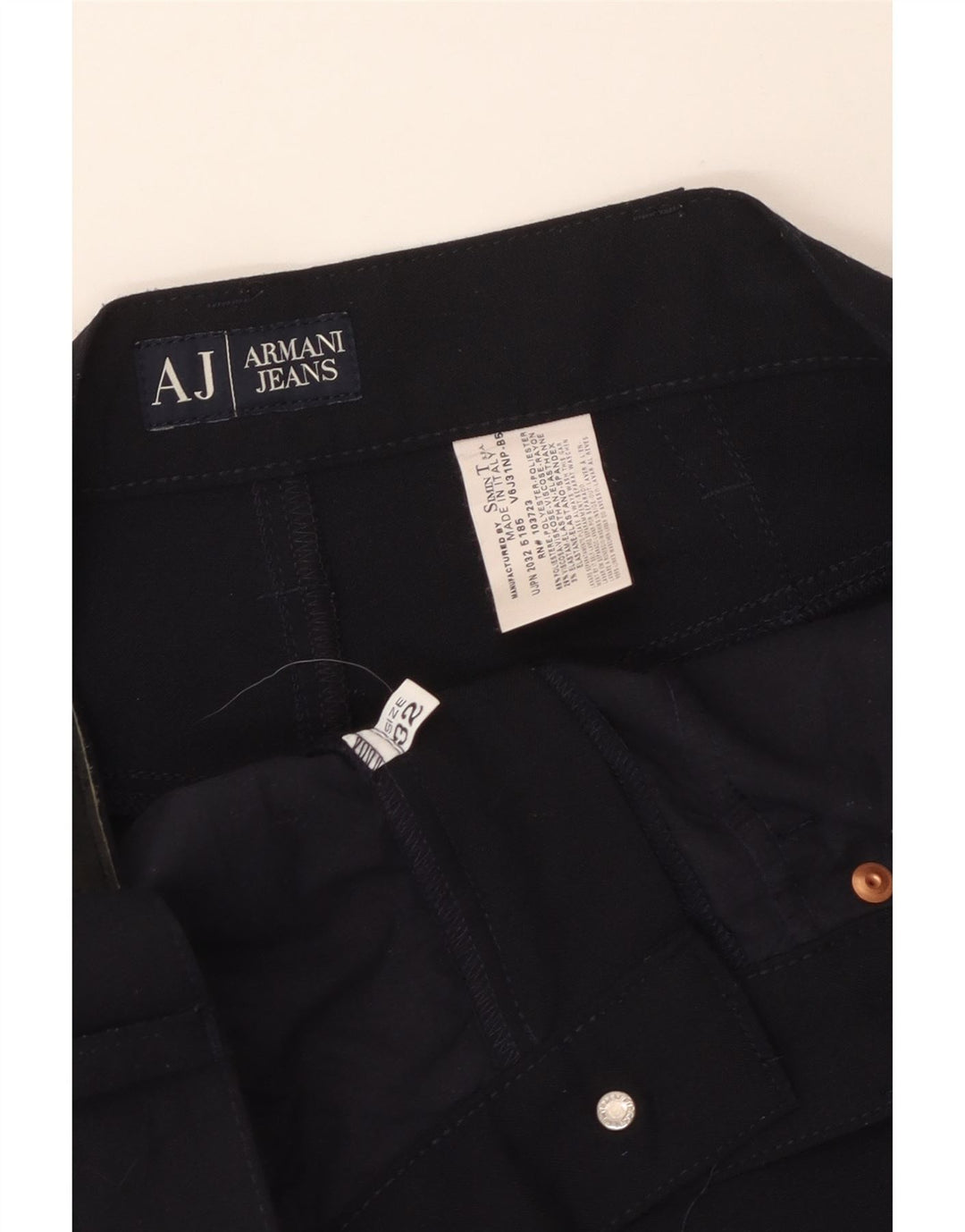 Armani Ανδρικό ίσιο casual παντελόνι W32 L29 Navy Blue Polyester