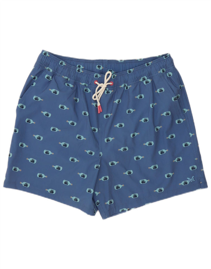 Crew Clothing Ανδρικά γραφικά σορτς κολύμβησης XL μπλε πολυεστέρα