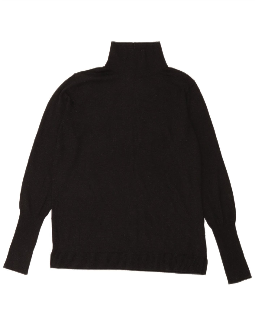 Zara γυναικείο πουλόβερ με λαιμό χελώνα UK 14 Large Black Modal