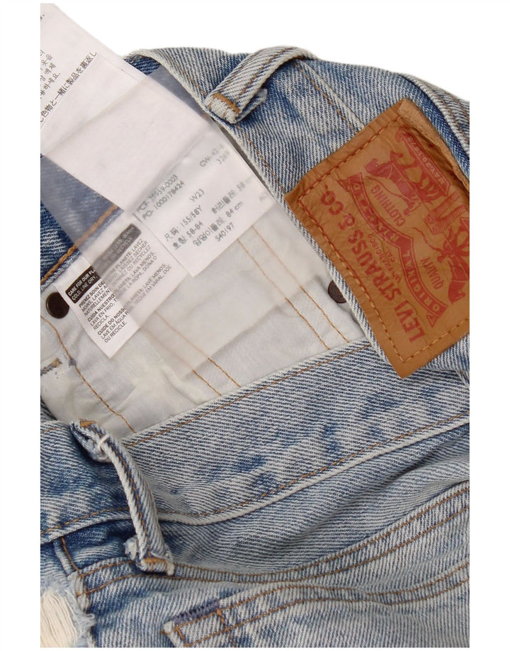 Levi's Boys 505 Distressed τζιν σορτς 5-6 ετών W23 Μπλε βαμβακερό