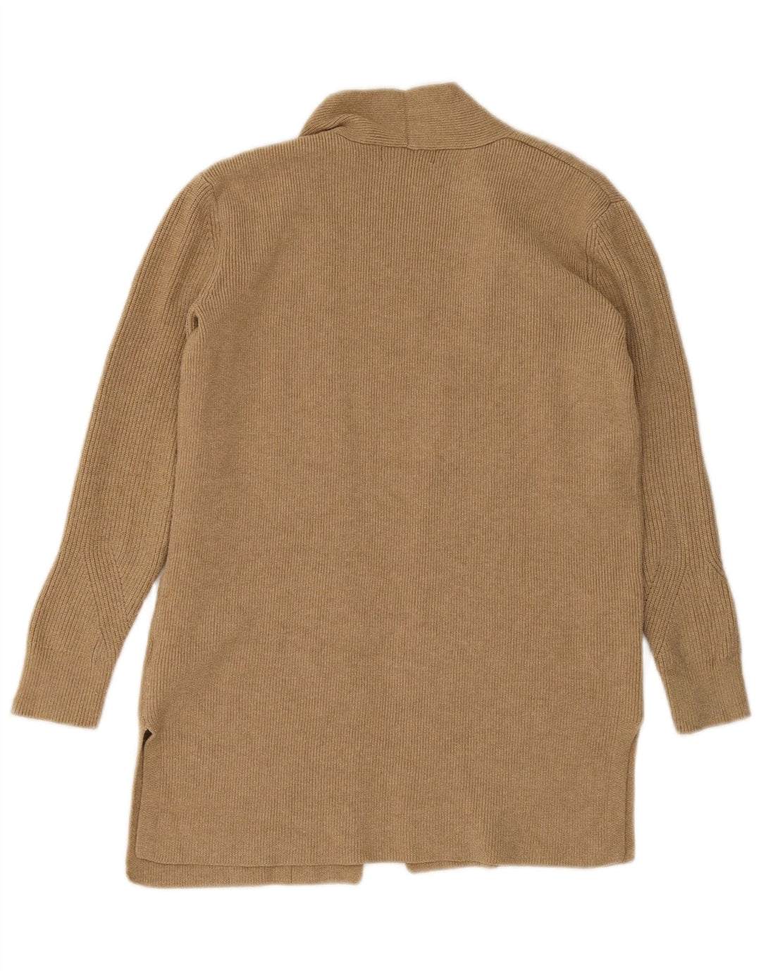 Marks & Spencer Γυναικείο ανοιχτό πουλόβερ ζακέτα UK 8 Small Beige Viscose