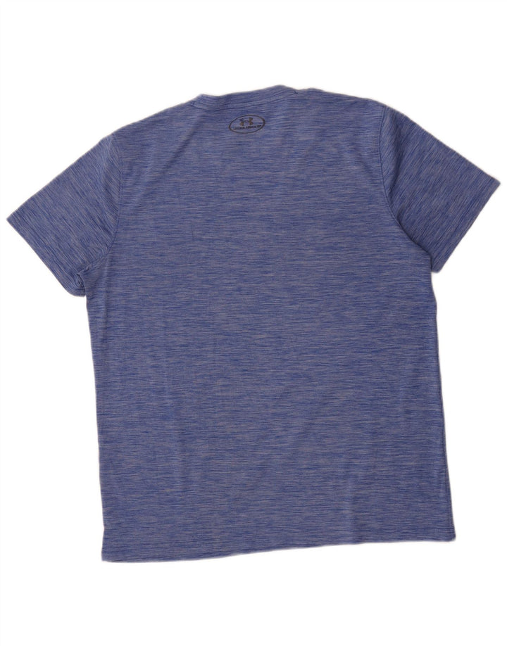 Ανδρικό μπλουζάκι Under Armour Heat Gear Top Medium Blue Flecked Polyester