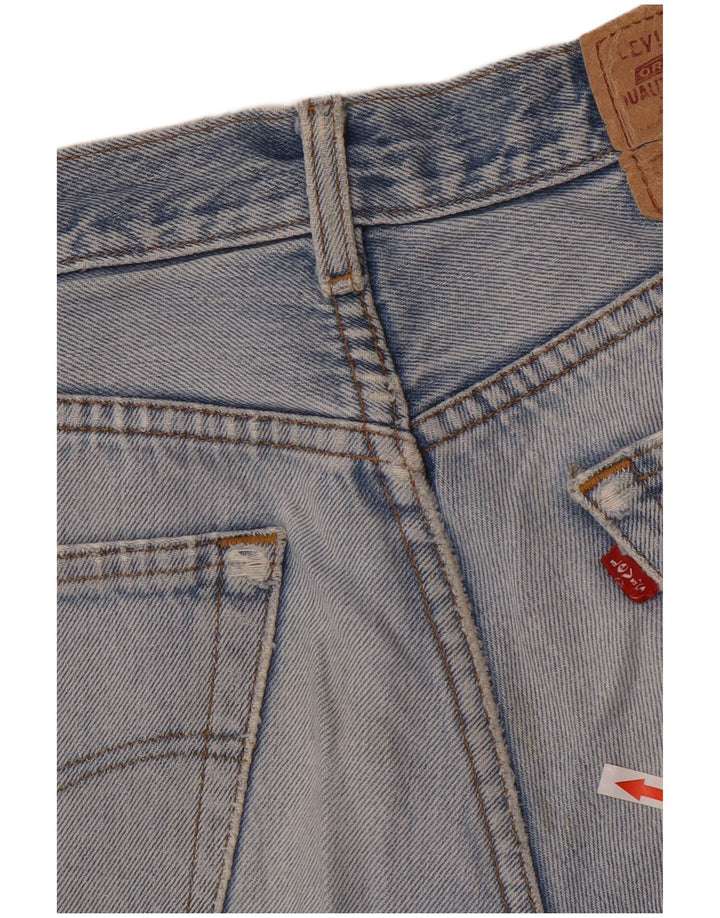 Levi's Womens 501 Distressed Denim Shorts W33 Medium Blue