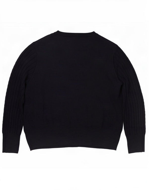 Marks & Spencer Γυναικεία ζακέτα πουλόβερ UK 24 4XL Navy Blue Viscose