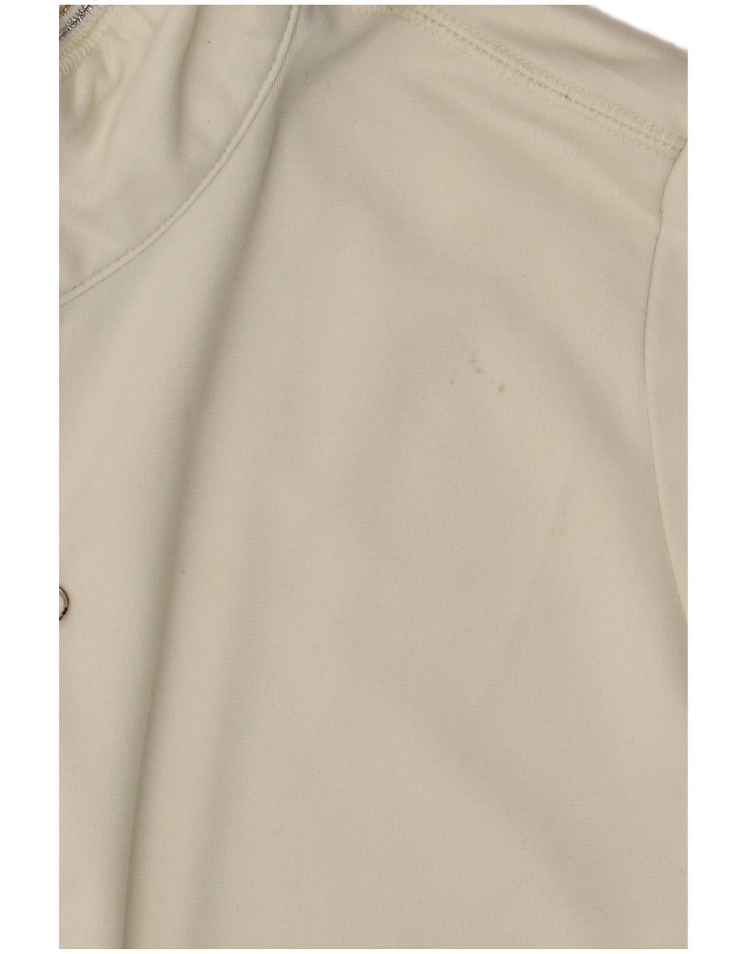 Champion Womens Easy Fit Top Jacket UK 14 Medium Off White