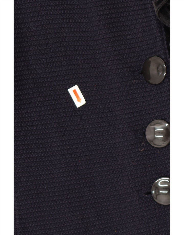 ARMANI Γυναικείο Ζακέτα με βολάν μπροστά IT 42 Medium Navy Blue