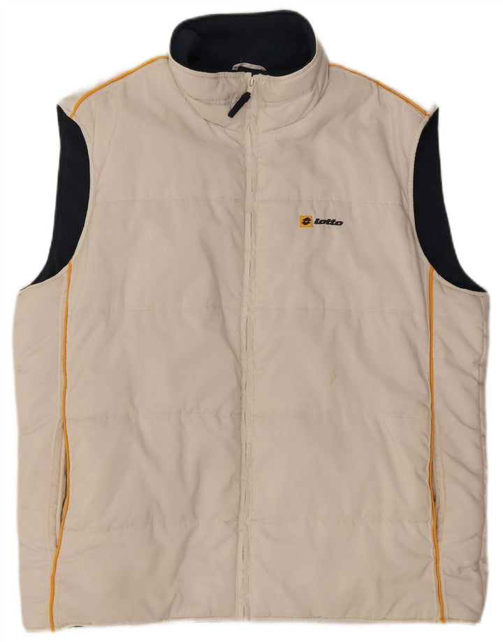 Lotto Mens Padded Gilet IT 52 XL White Polyester