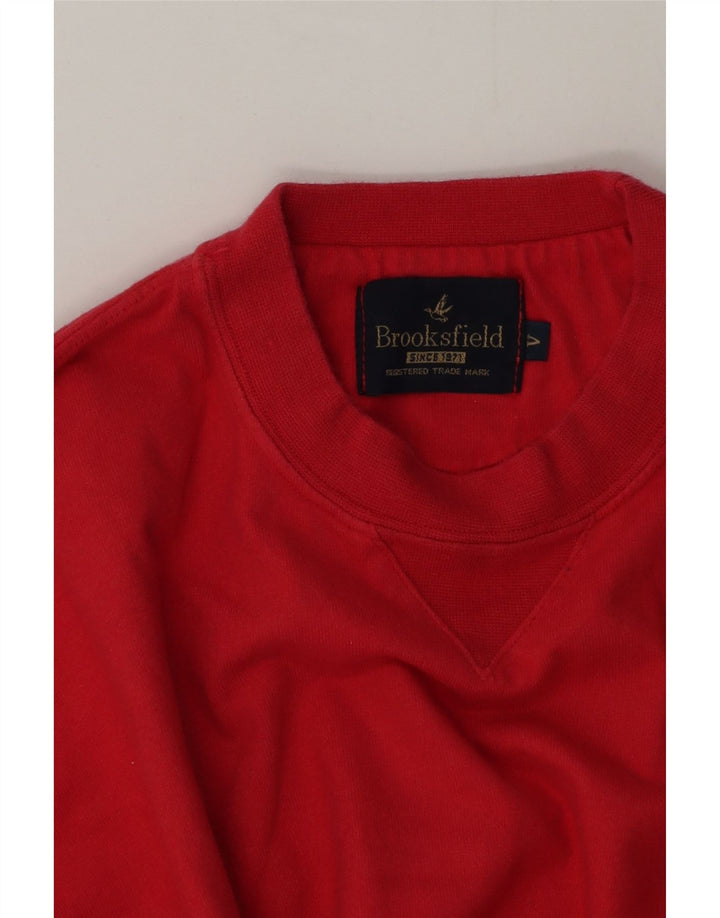 Ανδρικό φούτερ Brooksfield Jumper μεγάλο κόκκινο