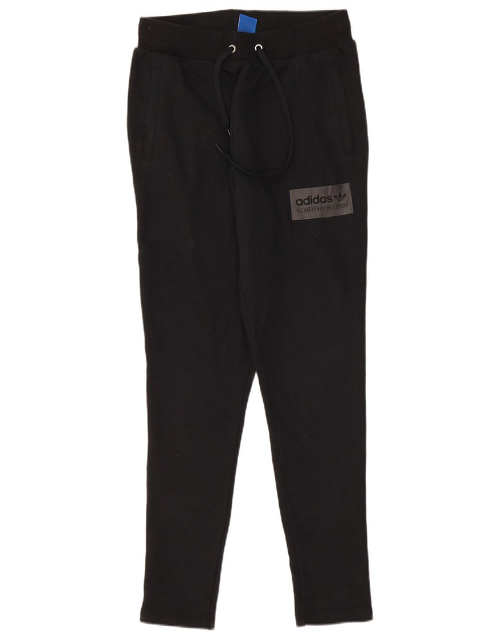 Adidas Γυναικεία φόρμα παντελόνι UK 8 Small μαύρο βαμβακερό