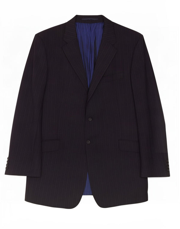 Marks & Spencer Ανδρικό σακάκι 2 κουμπιών UK 44 XL Navy Blue Pinstripe