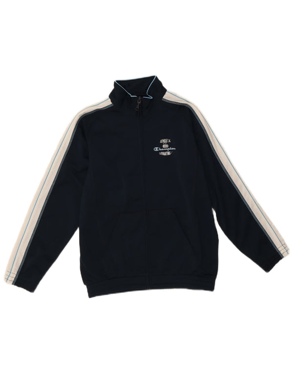 Κορυφαία φόρμα για αγόρια Champion 9-10 Years Medium Navy Blue Colourblock