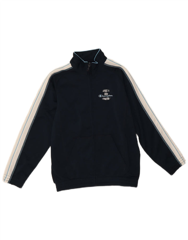 Κορυφαία φόρμα για αγόρια Champion 9-10 Years Medium Navy Blue Colourblock