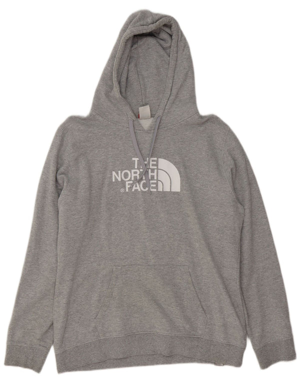 The North Face Γυναικείο Γραφικό Hoodie Jumper UK 18 XL Γκρι βαμβακερό