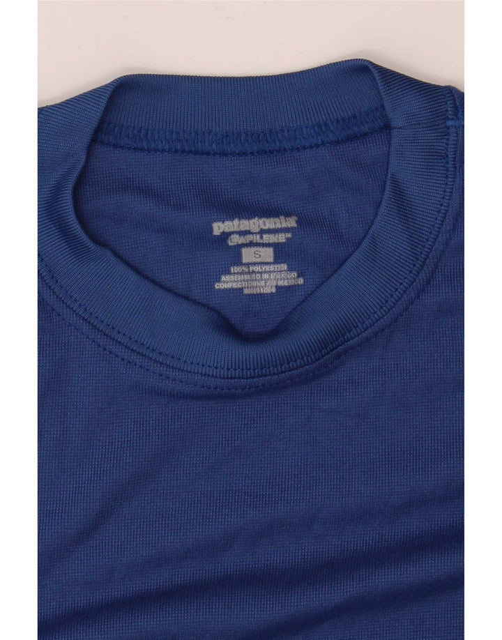 Patagonia Ανδρικό T-Shirt Top Μικρό Μπλε Πολυεστέρας