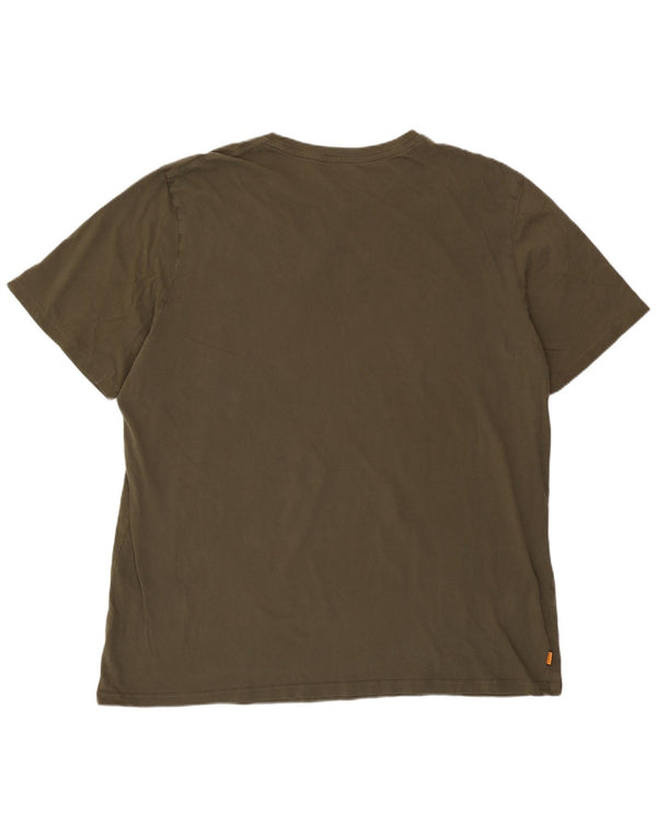 Ανδρικό T-Shirt με γραφικά κανονική εφαρμογή Timberland Top 3XL Khaki