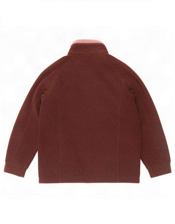 Marks & Spencer Γυναικείο Fleece Jacket UK 10 Small Brown Colourblock