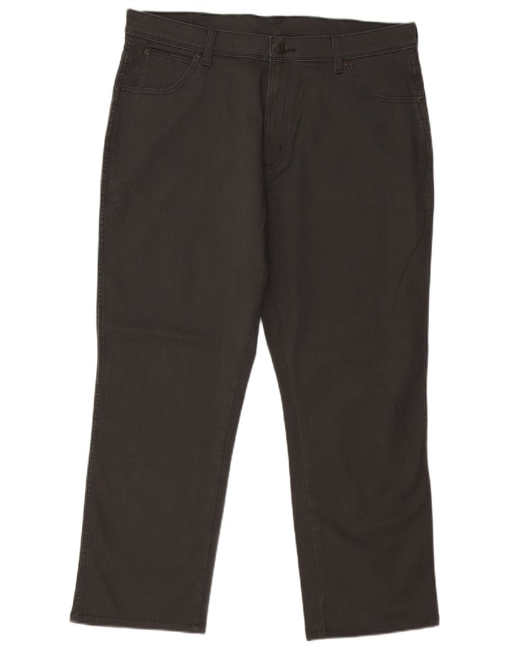 Ανδρικό τζιν ίσιο Wrangler W38 L30 Γκρι βαμβακερό
