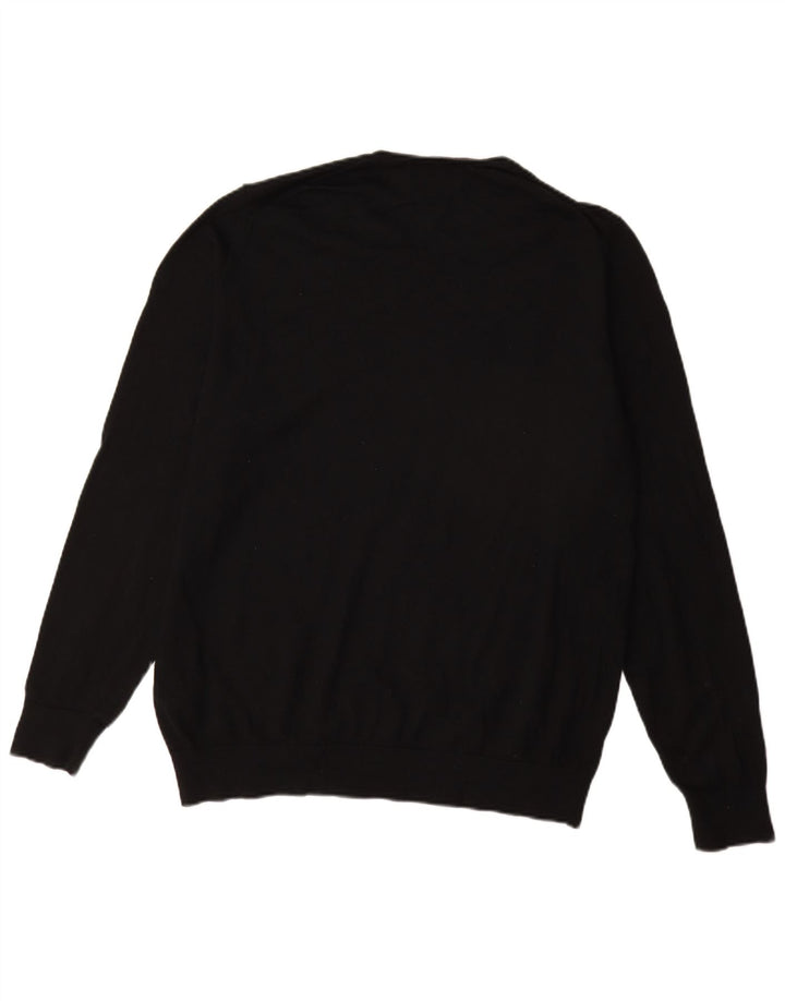 Ανδρικό πουλόβερ Marks & Spencer Autograph Crew Neck Jumper 2XL Μαύρο