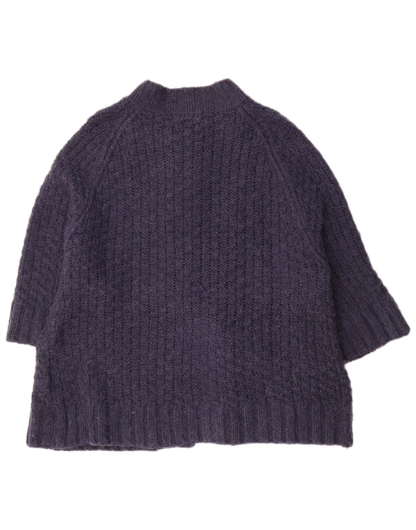 Marks & Spencer Γυναικείο πουλόβερ ζακέτα με 3/4 μανίκια UK 22 3XL Navy Blue
