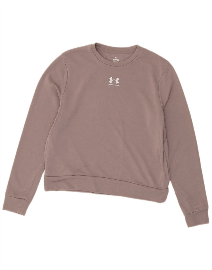 Under Armour Γυναικεία γραφικά υπερμεγέθη φούτερ Jumper UK 10 Small Purple