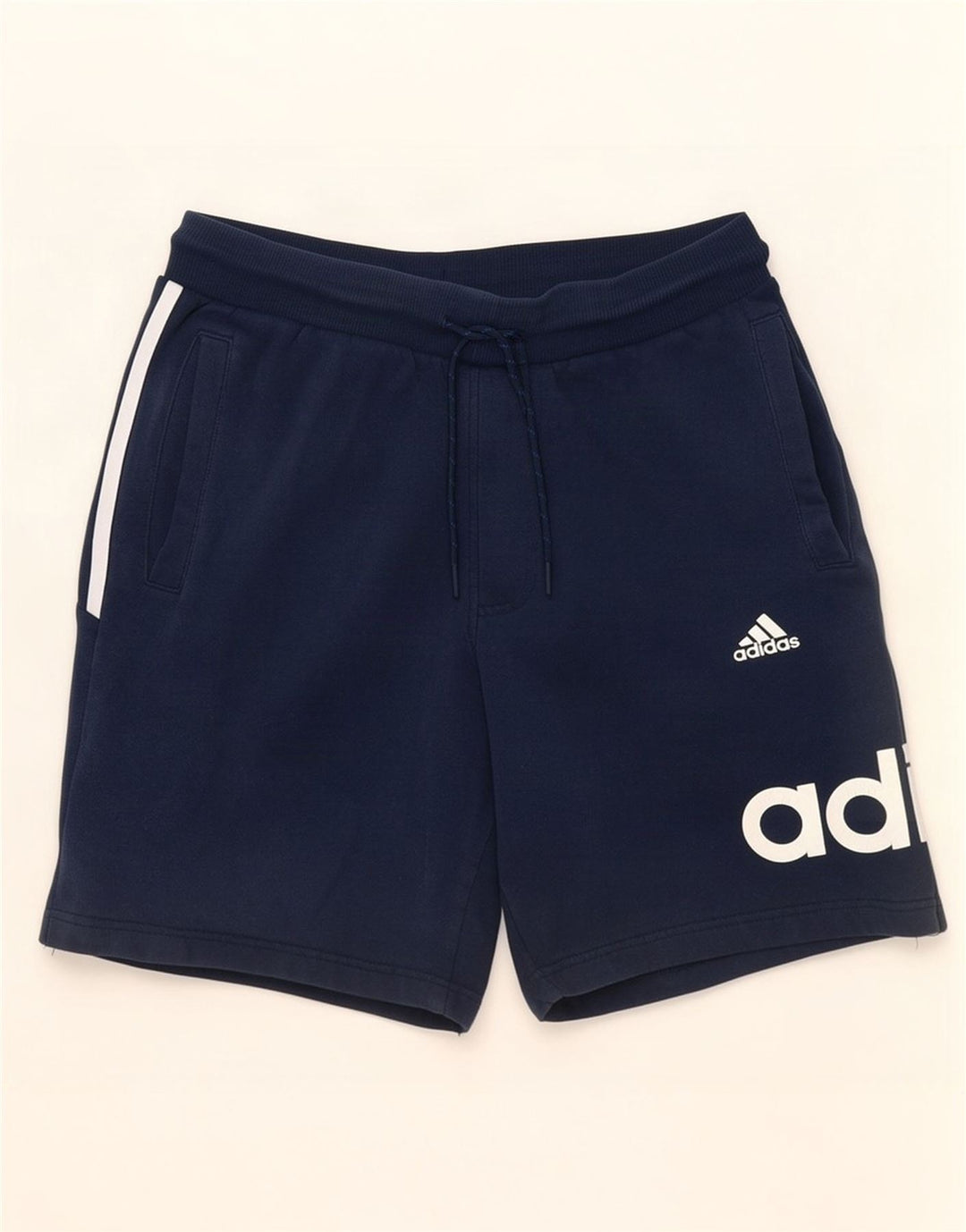Ανδρικό γραφικό αθλητικό σορτς Adidas, μεσαίο ναυτικό, βαμβακερό