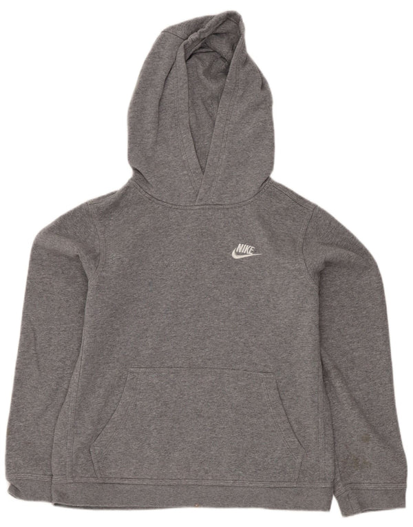 Nike Boys Hoodie Jumper 12-13 ετών Μεγάλο γκρι βαμβακερό