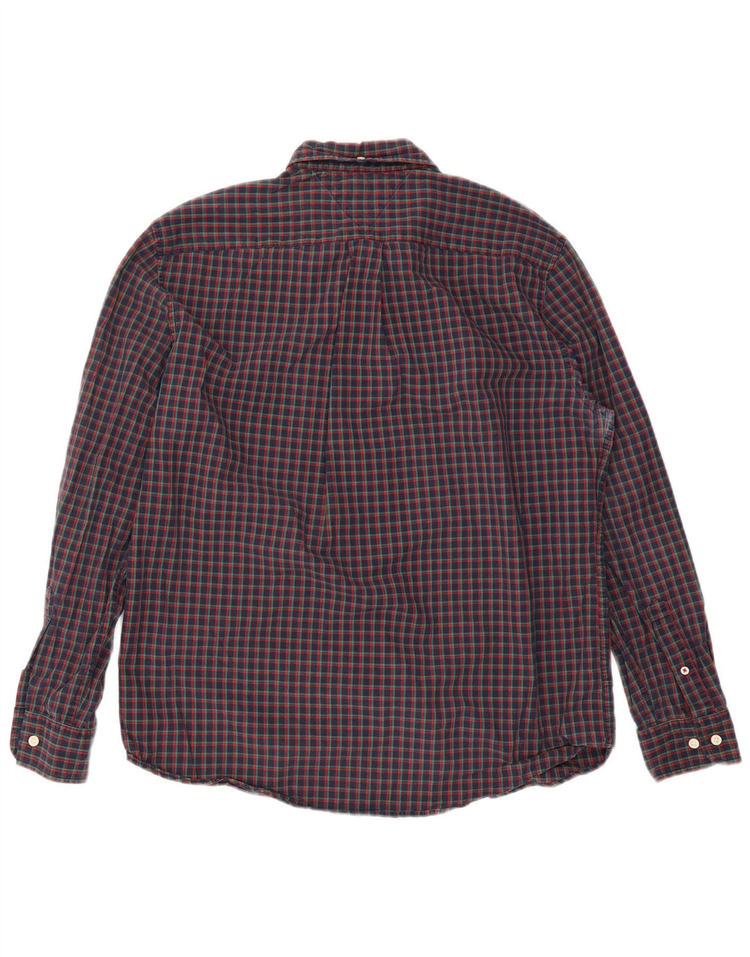 Tommy Hilfiger Ανδρικό πουκάμισο Classic Fit Large Navy Blue Check Cotton