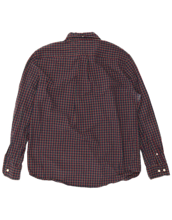 Tommy Hilfiger Ανδρικό πουκάμισο Classic Fit Large Navy Blue Check Cotton