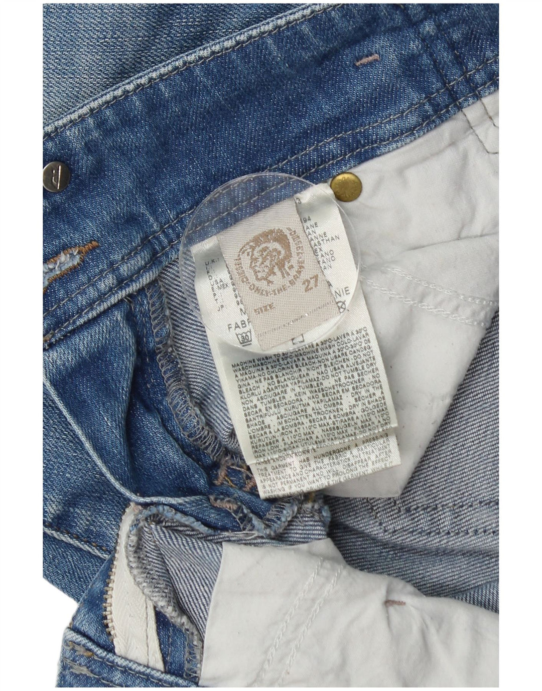 DIESEL Γυναικείο Skinny Jeans W27 L31 Μπλε Βαμβακερό