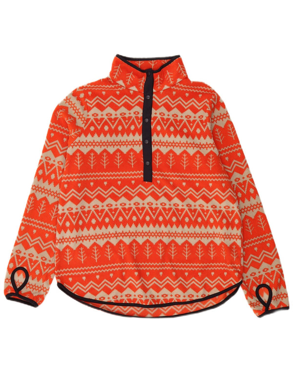 TCHIBO CERTIFIED MERCHANDISE Γυναικείο Fleece Jumper UK 14 Medium Orange