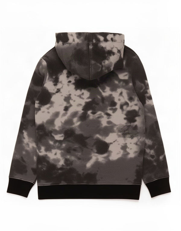 Jordan Boys Hoodie Jumper 5-6 Years Medium Grey Tie Dye Cotton