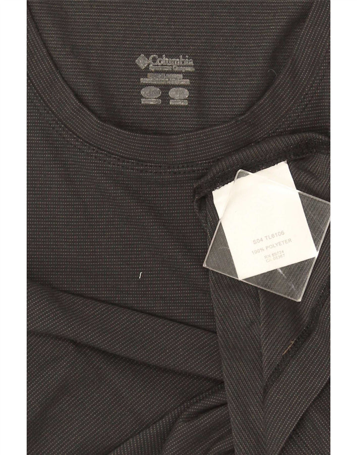 Columbia Γυναικείο T-Shirt Top UK 12 Medium Black Polyester