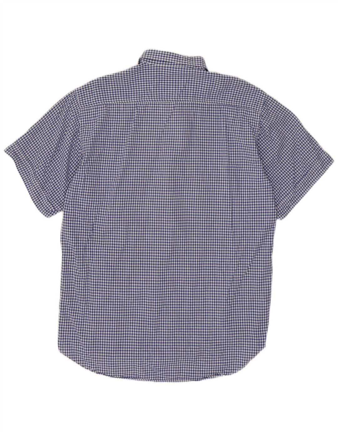 BENETTON Ανδρικό κοντομάνικο πουκάμισο XL Blue Gingham
