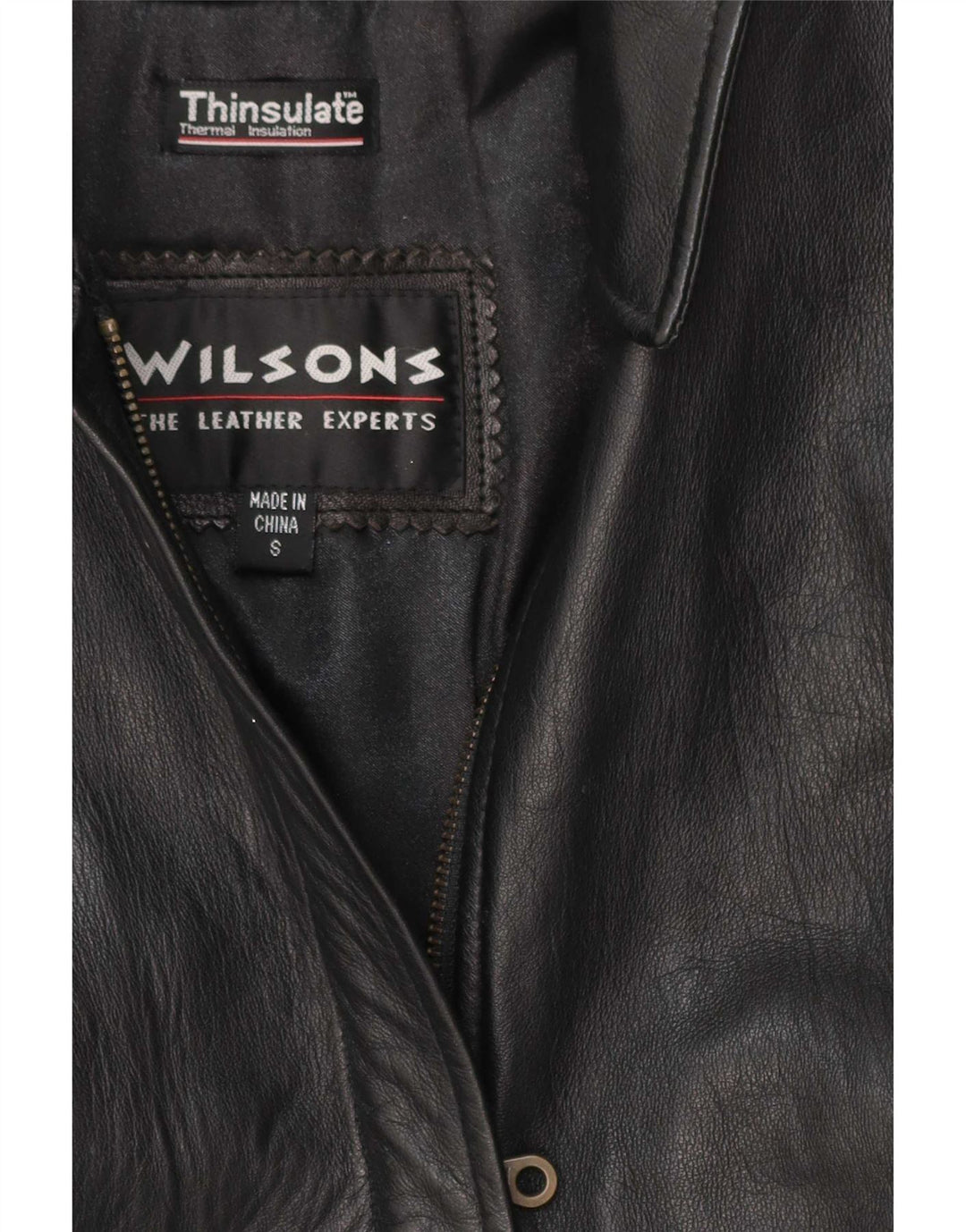 Wilsons Γυναικείο Δερμάτινο Μπουφάν UK 10 Small Black Classic