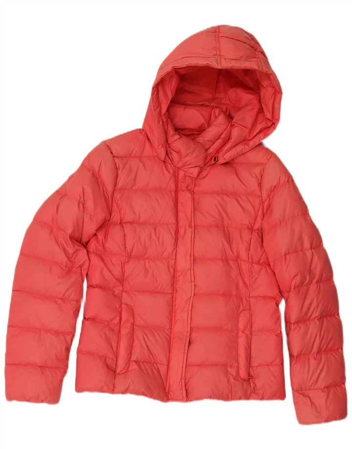 Woolrich γυναικείο μπουφάν με κουκούλα UK 10 Small Pink Polyamide