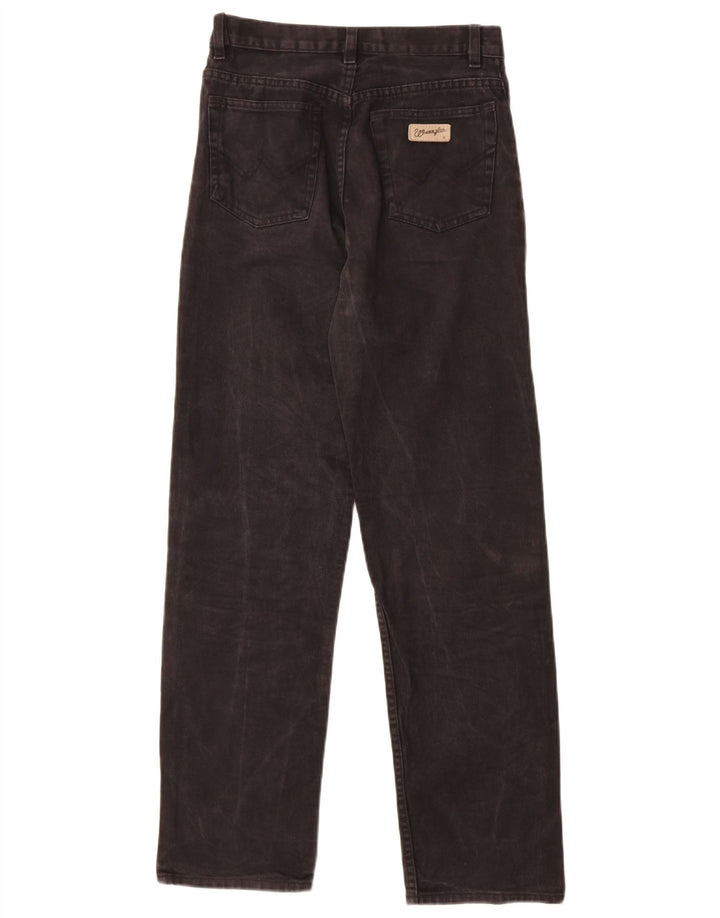 Ανδρικό τζιν Wrangler ίσιο W29 L29 μαύρο βαμβακερό