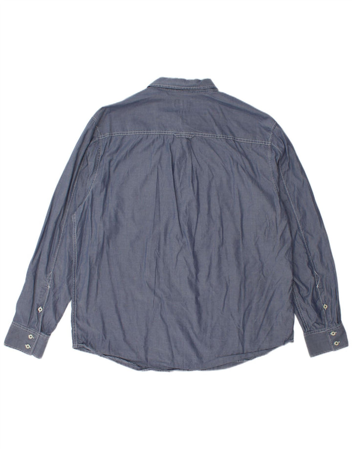 Ανδρικό μοντέρνο πουκάμισο Tommy Bahama XL Blue Lyocell