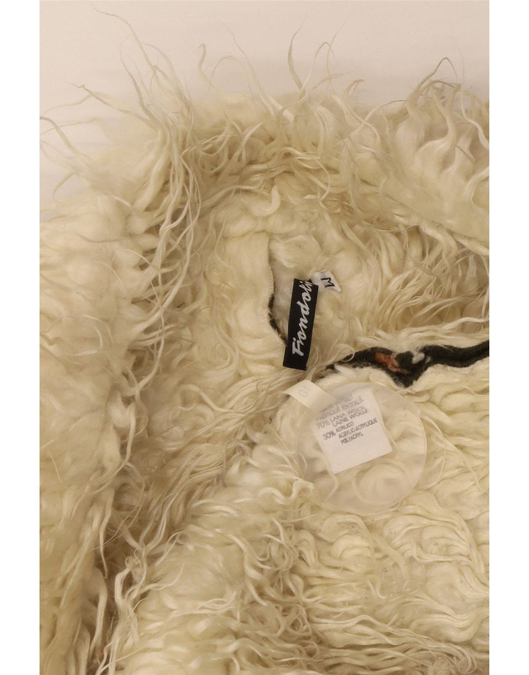 Fiondotinta Γυναικείο σακάκι σέρπα Duffle UK 14 Medium Khaki Floral Wool