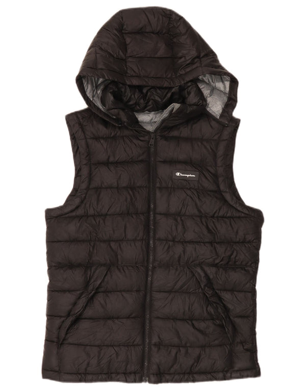 Champion Ανδρική κουκούλα με επένδυση Gilet UK 36 Μικρός Μαύρος Πολυεστέρας