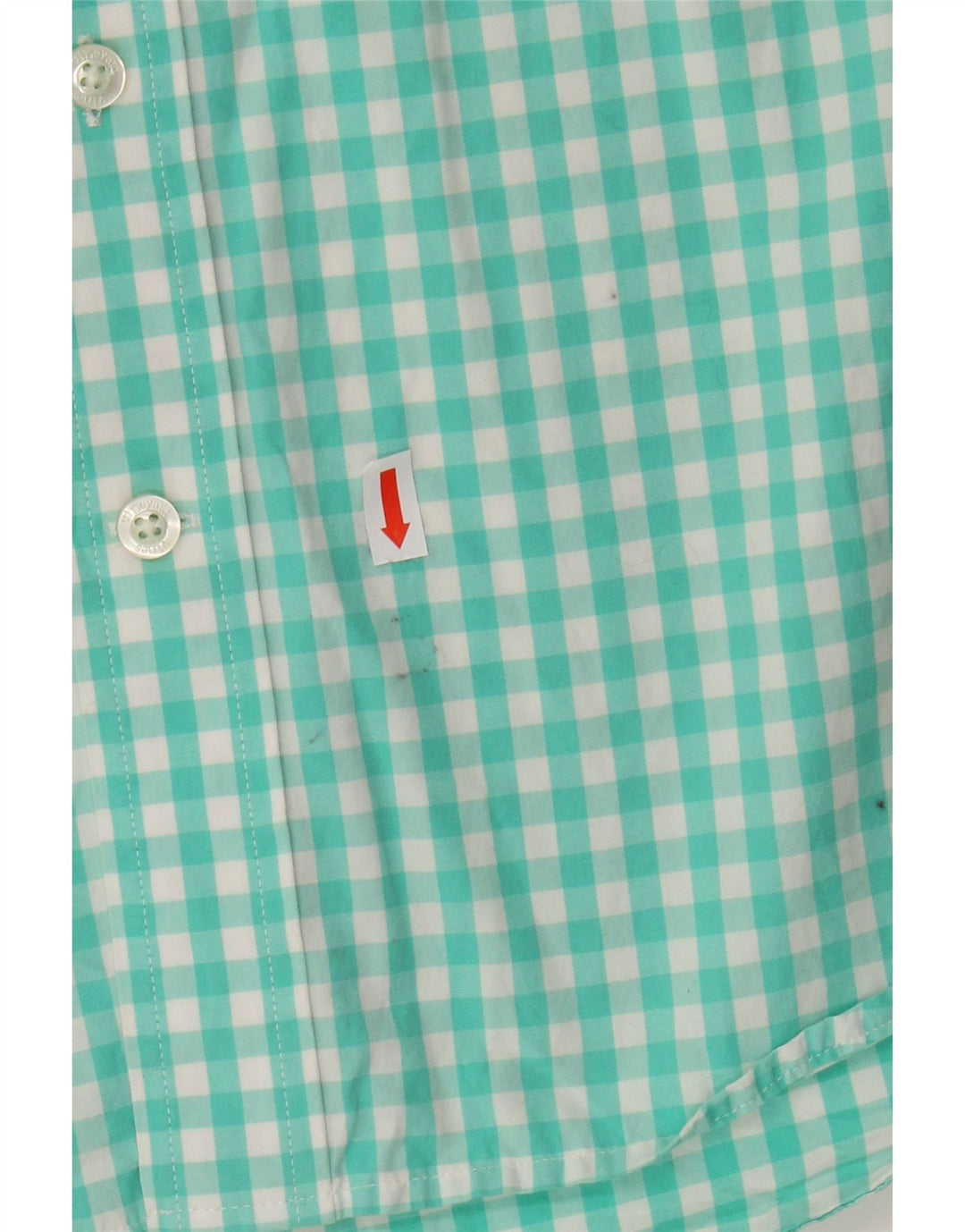 VINEYARD VINES Ανδρικό πουκάμισο Slim Fit Medium Turquoise Gingham Cotton