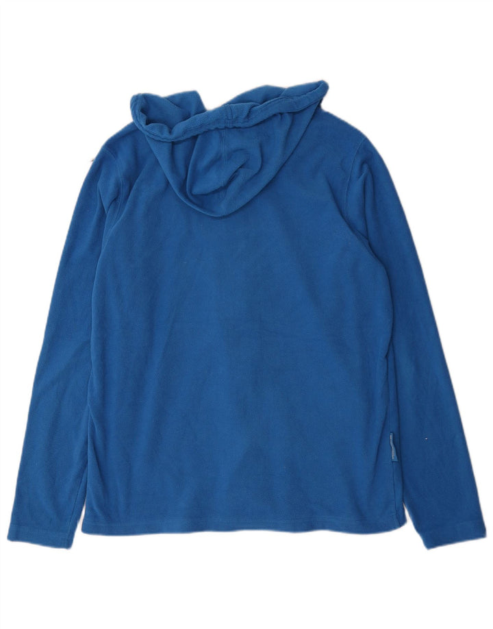 Ανδρικό μπουφάν με κουκούλα Mountain Warehouse Fleece UK 38 Medium Blue Polyester