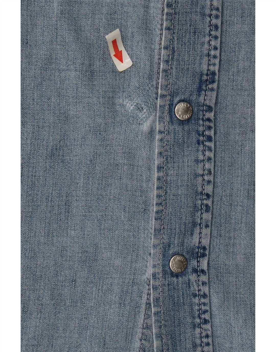 Mustang Γυναικείο Αμάνικο Τζιν Φόρεμα UK 14 Medium Blue