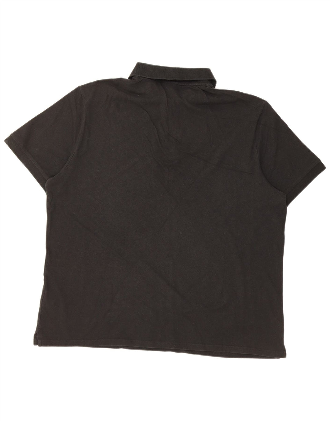 TRUSSARDI JEANS Ανδρικό Πόλο Μπλουζάκι 3XL Μαύρο βαμβακερό