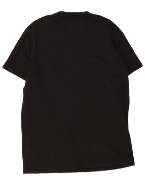 Ανδρικό γραφικό μπλουζάκι Jack Wills Top Medium Black Cotton