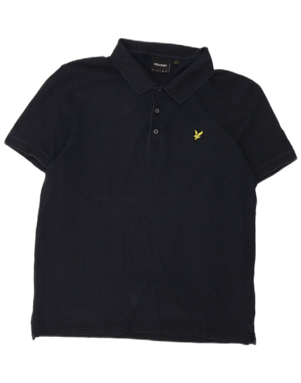 Lyle & Scott Ανδρικό πουκάμισο Polo XL Navy Blue Cotton