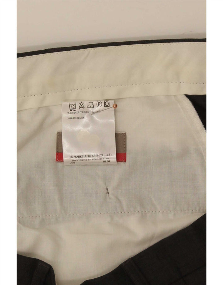 Marks & Spencer Ανδρικό ίσιο παντελόνι W40 L29 Γκρι Πολυεστέρας