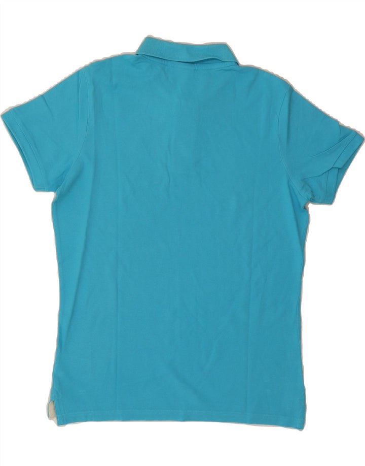 DIADORA Mens Polo Shirt Medium Blue Cotton Vintage Diadora and Second-Hand Diadora from Messina Hembry 