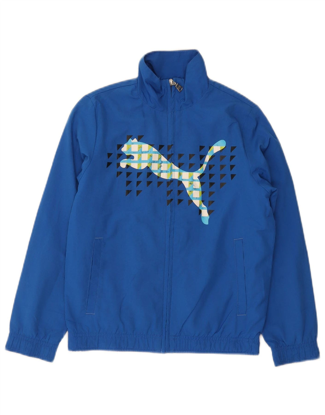 Puma Boys Graphic αθλητική φόρμα Top Jacket 9-10 Years Blue Polyester