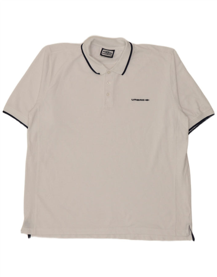 Ανδρικό πουκάμισο Umbro Polo XL Λευκό πολυεστέρα