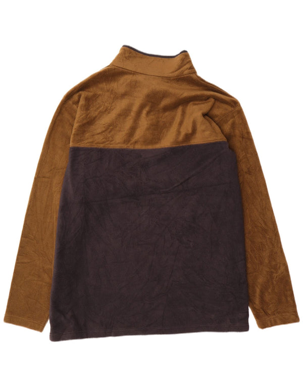 Columbia Ανδρικά κουμπιά με λαιμό Fleece Jumper 4XL καφέ χρώματος πολυεστέρας